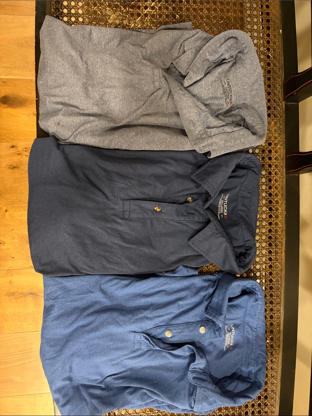 UNTUCKit Men's Polo Pack - Navy, Light Blue, Heather Gray